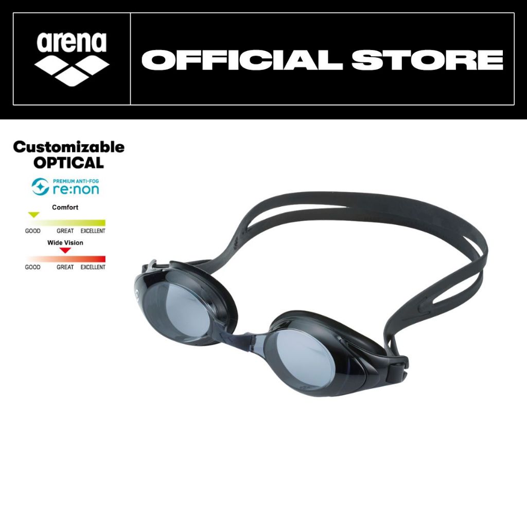 ARENA | Optical Goggle – Fitness re:non แว่นตาว่ายน้ำสายตาสั้น สำหรับการว่ายน้ำและออกกำลังกายในน้ำ |