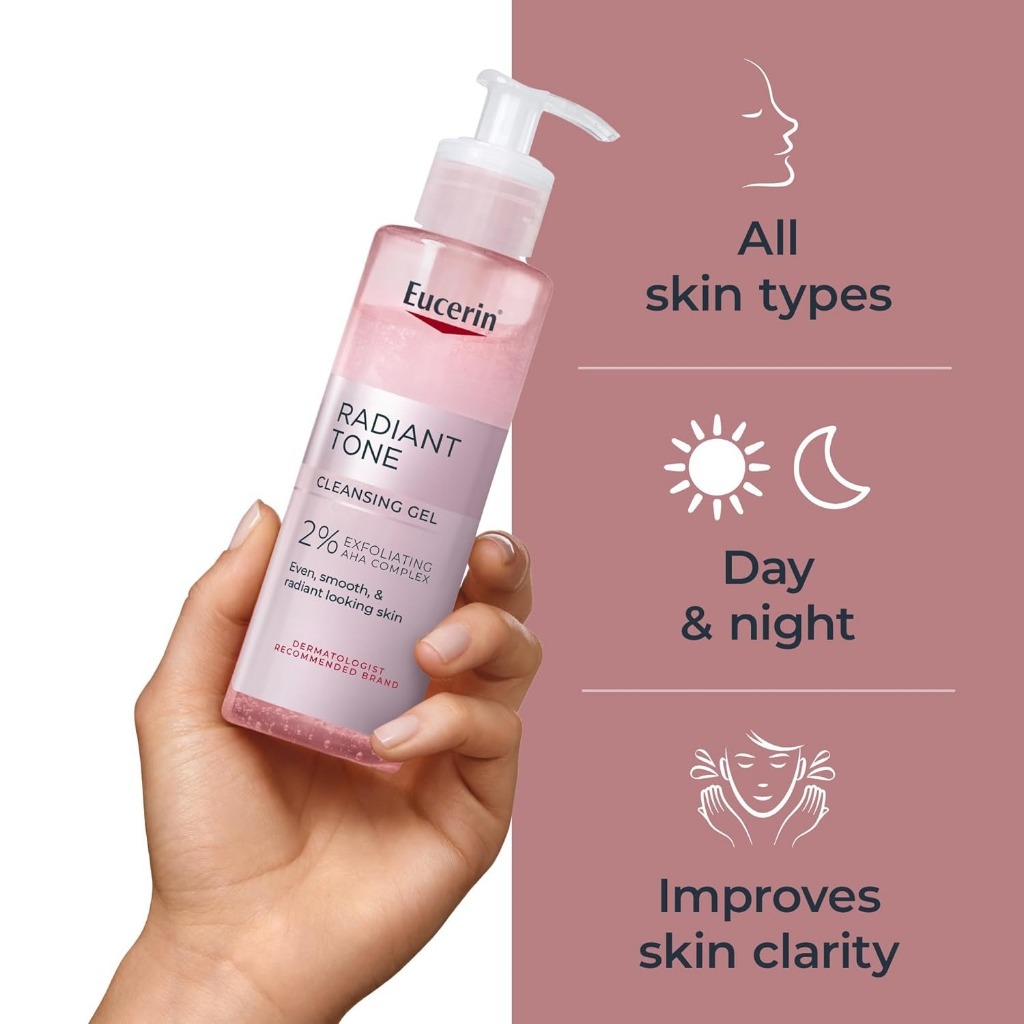 เจลล้างหน้า Eucerin Spotless Brightening Exfoliating ลดเลือนจุดด่างดำ มีหลายขนาด