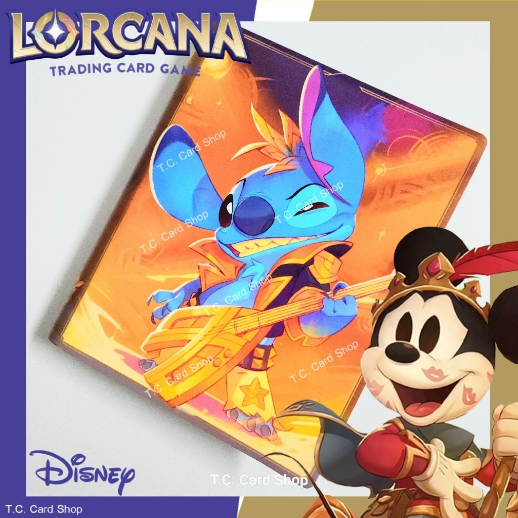 Disney Lorcana 4-Pocket Portfolio - Stitch Rockstar Edition แฟ้มใส่การ์ด 64 ช่อง