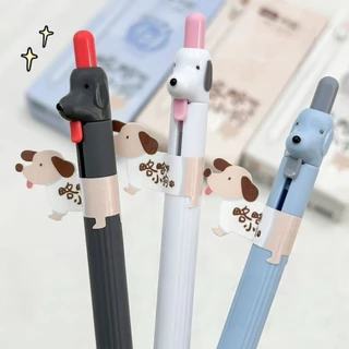 Hesu ปากกาเจล HS-136 (Tongue Spitting Puppy) ขนาด 0.5 มม. หมึกน้ำเงิน เขียนลื่น แห้งไว (ราคา 1 ชิ้น)