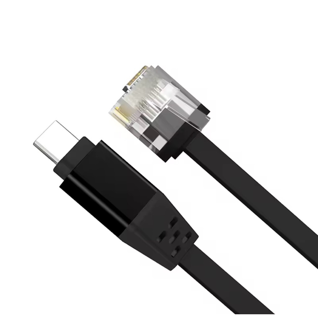 1000M Type-C TO RJ45 สายเชื่อมต่อโทรศัพท์อะแดปเตอร์เครือข่ายแบบมีสายสำหรับไอโฟนสำหรับไอแพดแล็ปท็อปแท็บเล็ตสำหรับหัวเว่ย