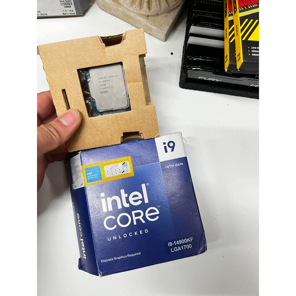 CPU (ซีพียู) INTEL CORE I9-14900KF - 24C 32T 2.4-6.0GHz (ISOCKET 1700) (แถมซิงค์ลม) ประกันยาว