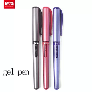 [ของแท้] M&G ปากกาเจล Expert Gel แบบปลอก หัวใหญ่ 0.7mm เขียนลื่น ด้ามจับยางนุ่ม ปากกาเซ็น รุ่น AGP13671