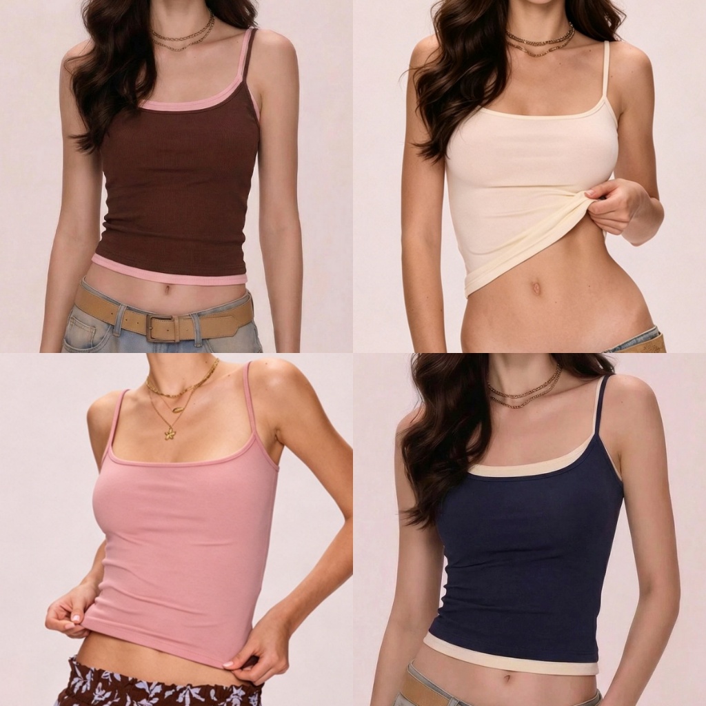 Beryl เสื้อกล้ามสตรี ย้อนยุคเซ็กซี่ สวมทับได้ เรียบง่ายตอบโจทย์ทุกลุค