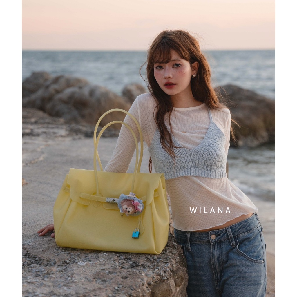พร้อมส่ง**wilana กระเป๋า Jelly Firkin