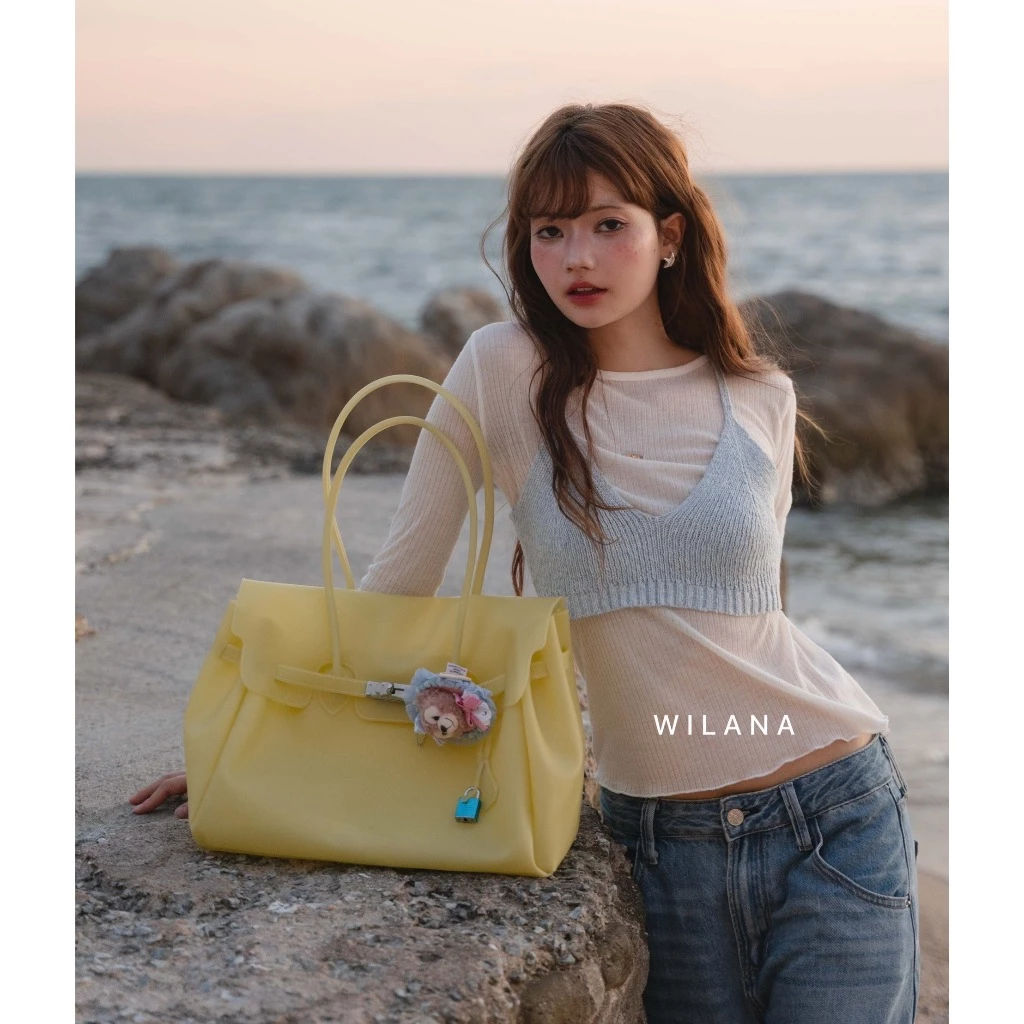 พร้อมส่ง**TPU, PVC wilana กระเป๋า Jelly Firkin