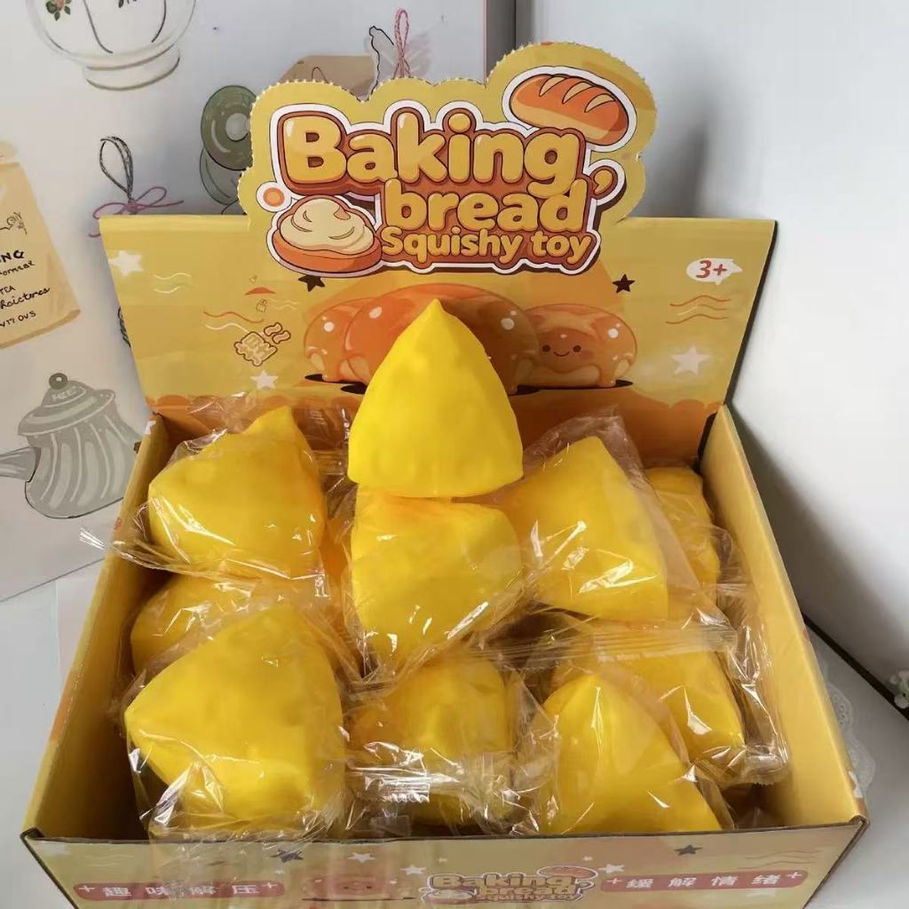 ยกโหล12ตัว ทาบะ ขนมปัง  ชีส  น่ารัก สกุชชี่ ของเล่นเด็ก ของเล่นนุ่ม