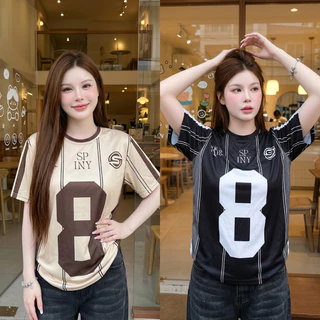 เสื้อยืดOVERSIZE เสื้อกีฬา พร้อมส่ง สกรีนลาย Y2K เสื้อคู่ ใส่ได้ทั้งชายหญิง มีไซส์ S-5XL รุ่น 3D 007