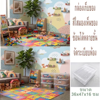 WORLD CLASS กล่องพลาสติกแบน สีใส 9058 มีหูหิ้ว มีตัวล็อค FOOD GRADE กล่องใส่ขนม คุกกี้ คัพเค้ก กล่องแบนสีขาวใส ซ้อนได้