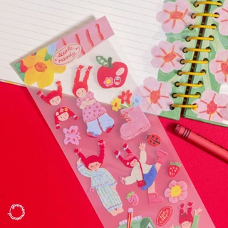 little moody sticker สติ๊กเกอร์น่ารักไดคัทพร้อมแปะ ทน กันน้ำ givememuseums