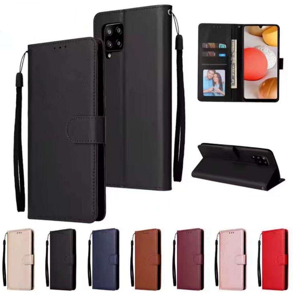 เคสฝาพับหนัง ล็อคได้ สำหรับ Samsung A12 M12 A11 M11 A22 M32 M22 A42 M53 เคสกันกระแทกฝาพับ พร้อมช่องใส่บัตร