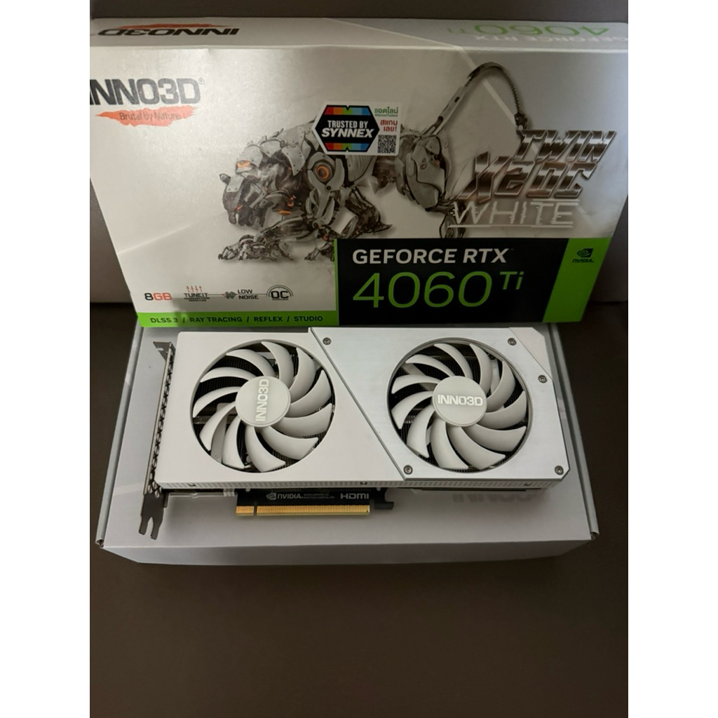 RTX4060TI/8GB INNO3D TWIN X2 WHITE (OC/D6) ประกัน ihavecpu13/11/2569