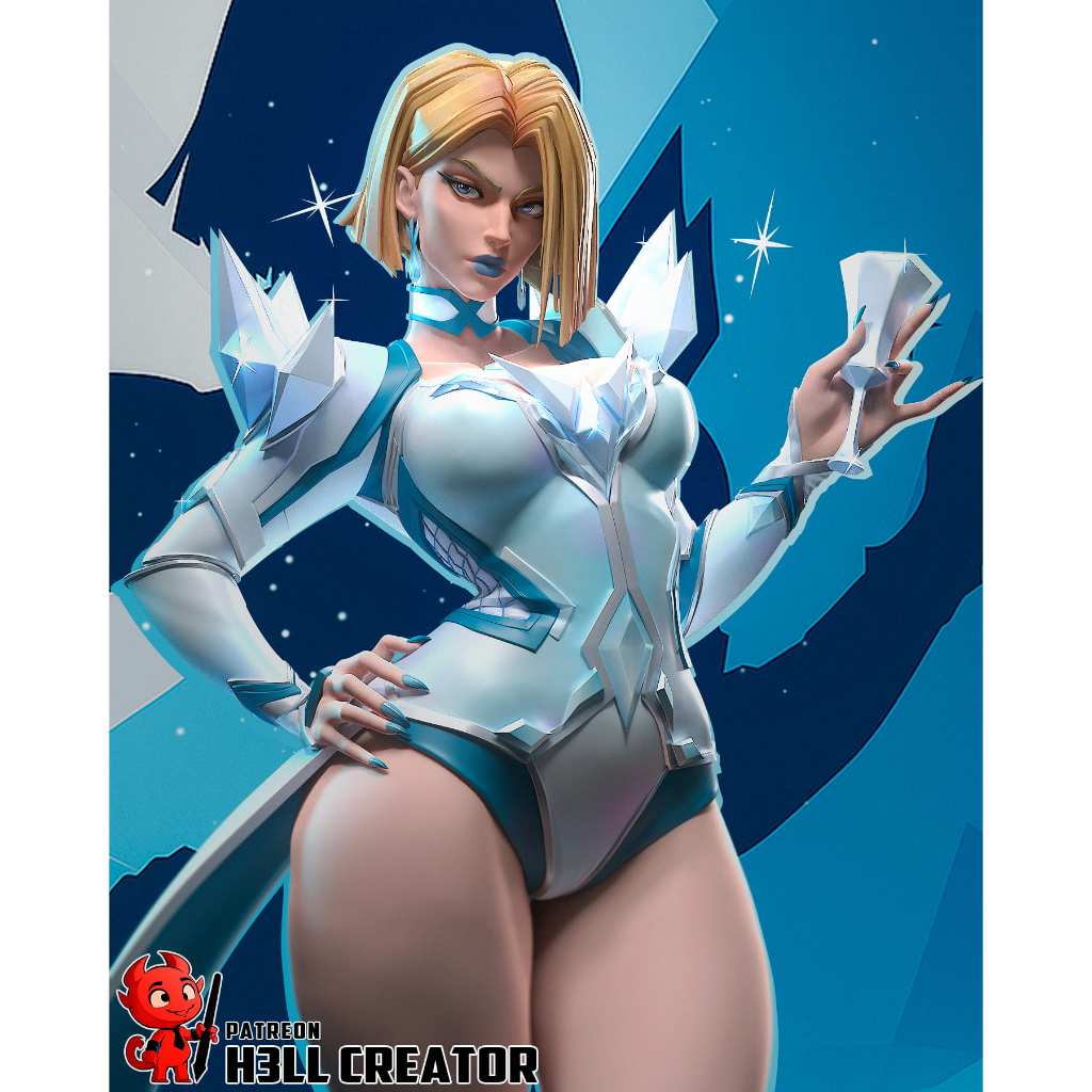 Emma Frost : Model Figure Resin โมเดล ผลิตตามสั่ง Bust