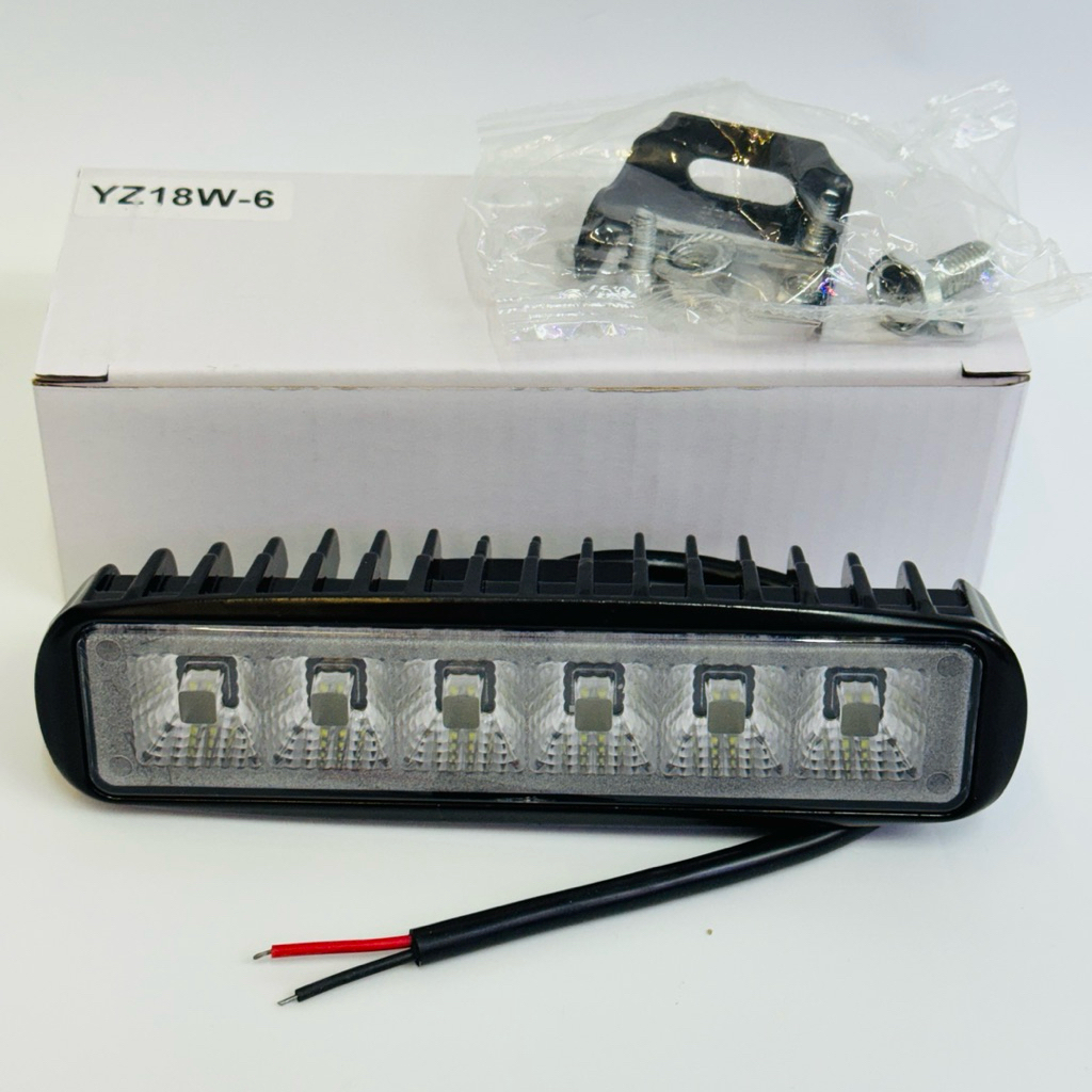 News ไฟสปอร์ตไลท์18W (1ชิ้น /สีขาว) ไฟสปอร์ตไลท์รถยนต์ สว่าง! LED SPOT BEAM US 18W ไฟหน้ารถ ไฟช่วยตั