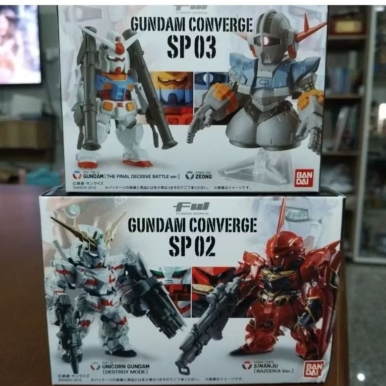 (344)  GUNDAM CONVERGE SP02/03 UNICORN GUNDAM V.S. SINUNJU /GUNDAM V.S. ZEONG
