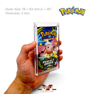 Acrylic for Disney Lorcana & Pokemon Single Pack (Eng version) กล่องอะคริลิกสำหรับใส่ซองการ์ด