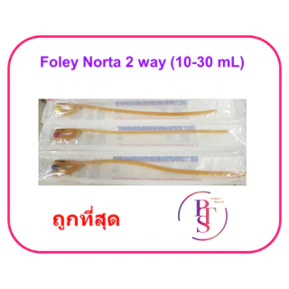 สายสวนปัสสาวะ 2 ทาง Norta 2 ways เยอรมัน (Balloon 30 mL) สำหรับผู้ใหญ่ (1 เส้น)