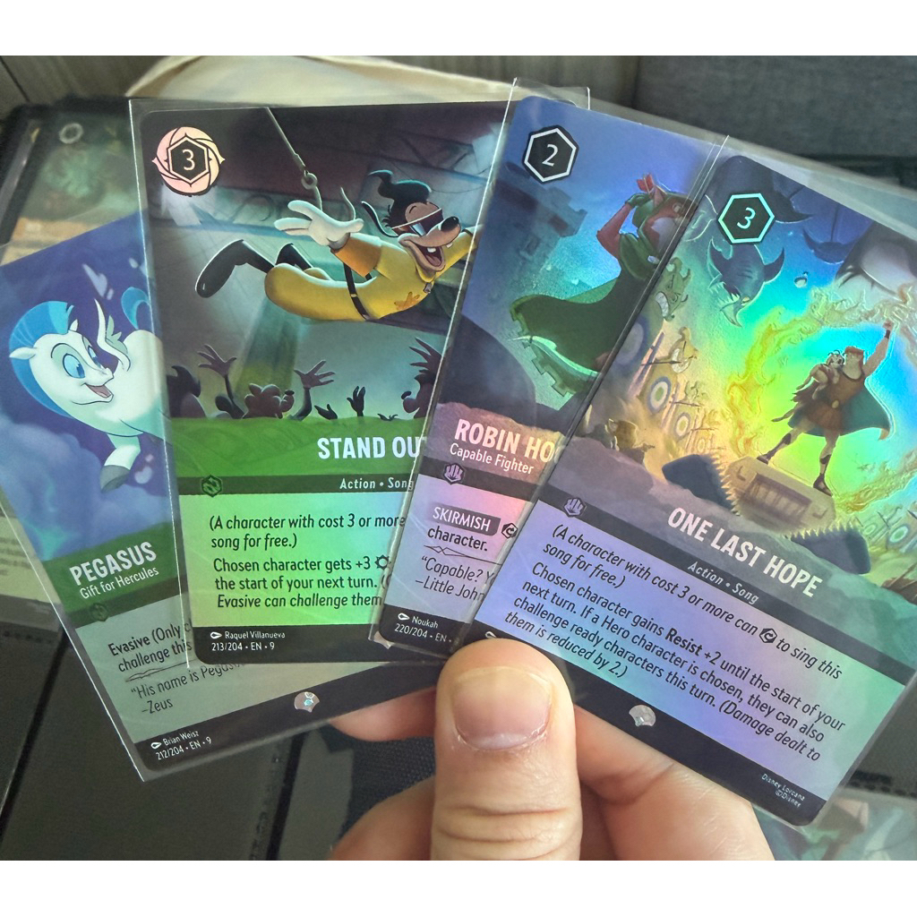 Disney Lorcana Set EPIC Set 9 Fabled (หน้าสวยไม่มีรอยขนแมว)