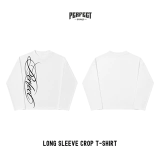 เสื้อยืดครอปแขนยาว คอฟิตเนื้อผ้า Cotton comb เกรดพรีเมี่ยม เนื้อผ้าเนียนนุ่มไม่ระคายเคืองผิว ใส่สบาย - PERFECTBRAND