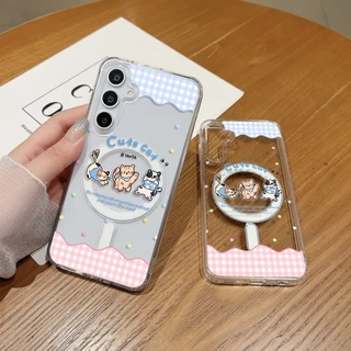 เคสแม่เหล็ก เคส For Samsung A37 A57 A17 5G S24 FE S25 Ultra S26 A07 4G A06 A56 5G A16 A26 A36 A55 A15 A35 A54 เคสทรศัพท์
