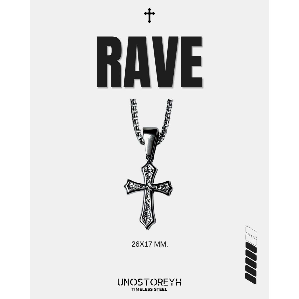 สร้อยจี้กางเขน รุ่น "RAVE" สร้อยคอกางเขน