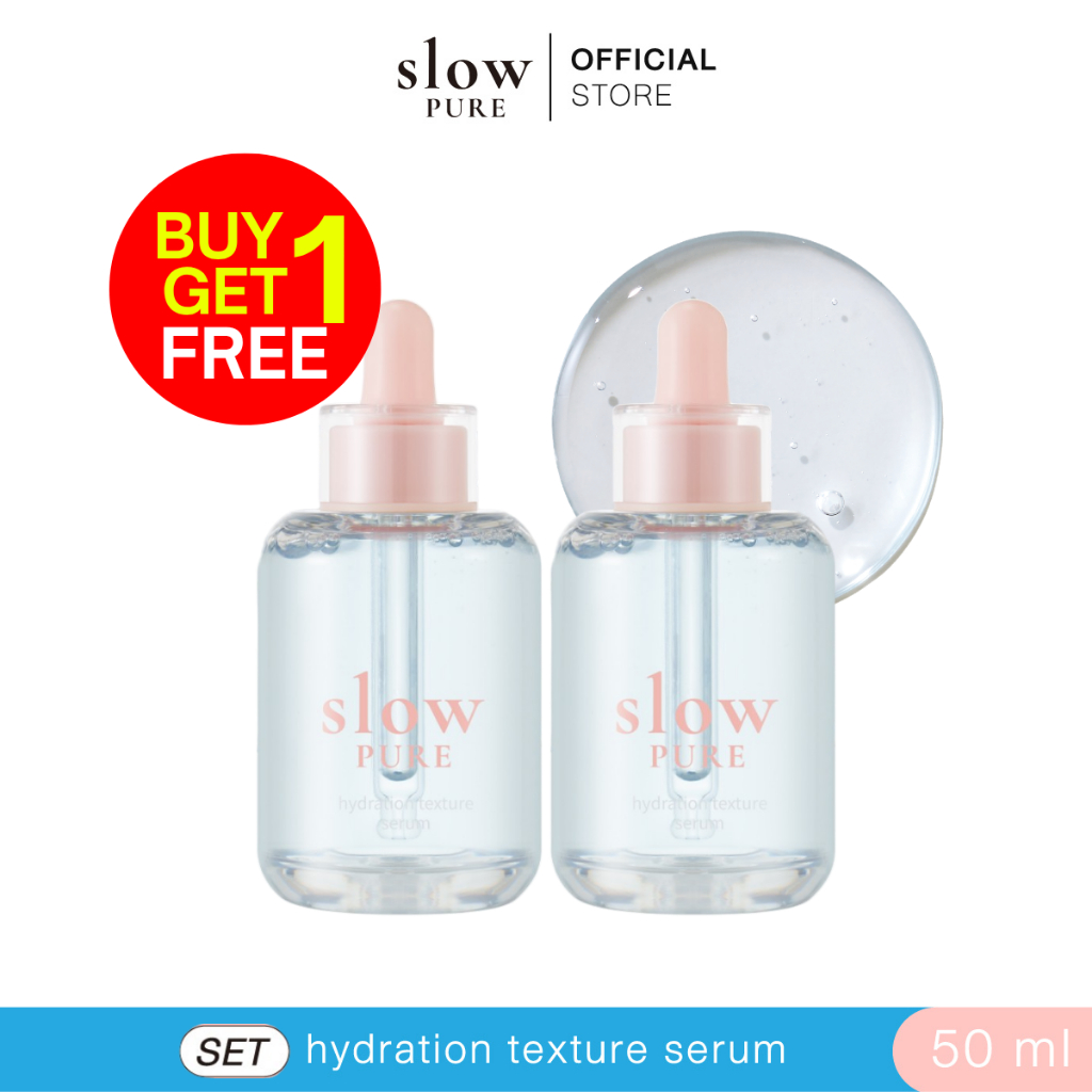 [ 1 แถม 1 ]SLOWPURE HYDRATION TEXTURE SERUM 50ml. | สโลว์เพียว ไฮเดรชั่น เท็กซ์เจอร์ เซรั่ม