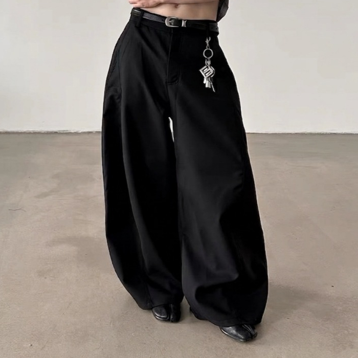 Leela - (มี 2 สี) กางเกงกระบอกใหญ่ - Wide-leg Trousers