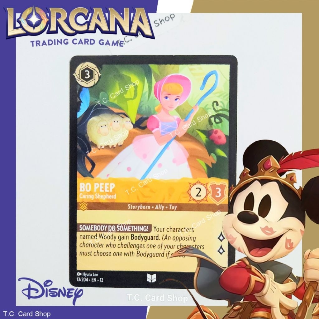 Bo Peep - Caring Shepherd EN12 13/204 U (Wilds Unknown) - Disney Lorcana  (ดิสนีย์ ลอร์คาน่า)