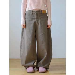 Glamclothes Boyy baggy denim กางเกงยีนส์ขายาว เอวปรับระดับได้ ใส่ได้ทั้งเอวกลาง เอวสูง เอวต่ำ