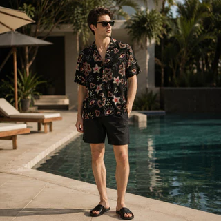 MADWORLD STUDIO / HAWAII COLLECTION เสื้อฮาวาย อกฟรีไซซ์44นิ้ว