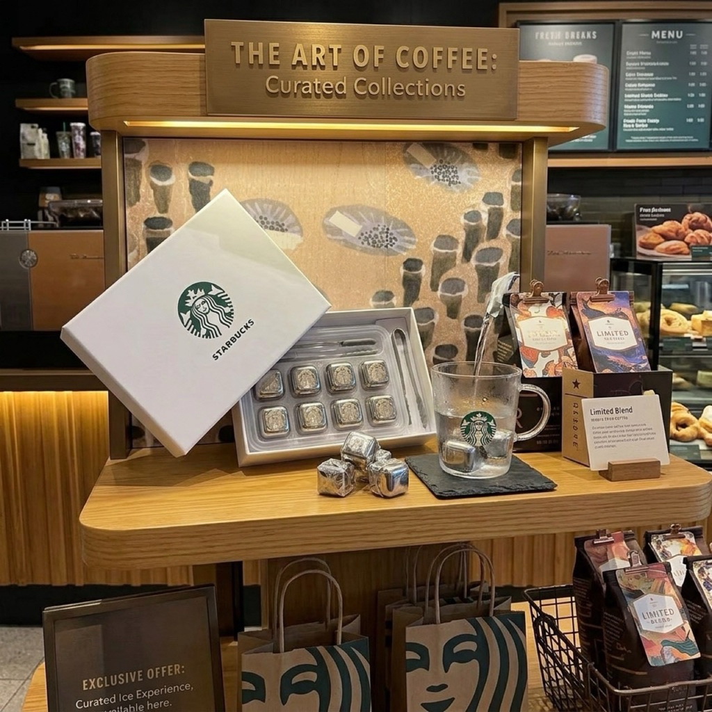 𝗦𝘁𝗮𝗿𝗯𝘂𝗰𝗸𝘀 𝗥𝗲𝘂𝘀𝗮𝗯𝗹𝗲 𝗦𝘁𝗮𝗶𝗻𝗹𝗲𝘀𝘀 𝗦𝘁𝗲𝗲𝗹 𝗜𝗰𝗲 𝗖𝘂𝗯𝗲𝘀 𝗦𝗲𝘁 ⬛️ …ก้อนน้ำแข็งสแตนเลส ไม่ละลาย ไม่เจือจาง ดื่มยังไงก็รสเดิมทุกคำ