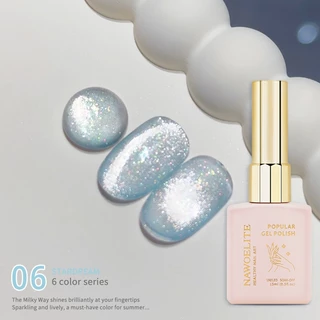 Nawoelite สีแม่เหล็ก สีทาเล็บ สีทาเล็บเจล เจลทาเล็บตาแมว StarDream 6 สี สีโปร่งแสงสวยสดใส ต้องมีสำหรับหน้าร้อน ติดทนนาน