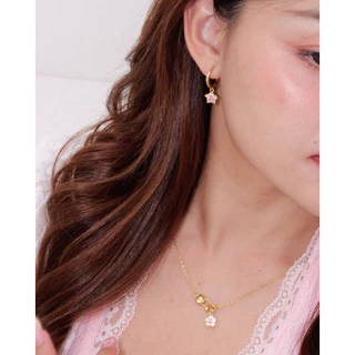 Thelucy Desert rose hoop earrings