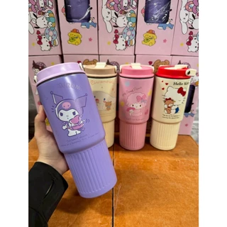 แก้ว Sanrio แก้วเก็บความเย็น งานสแตนเลส318 ปริมาณ850ml มีหูหิ้ว งานน่ารักตรงปก ส่งจากไทย