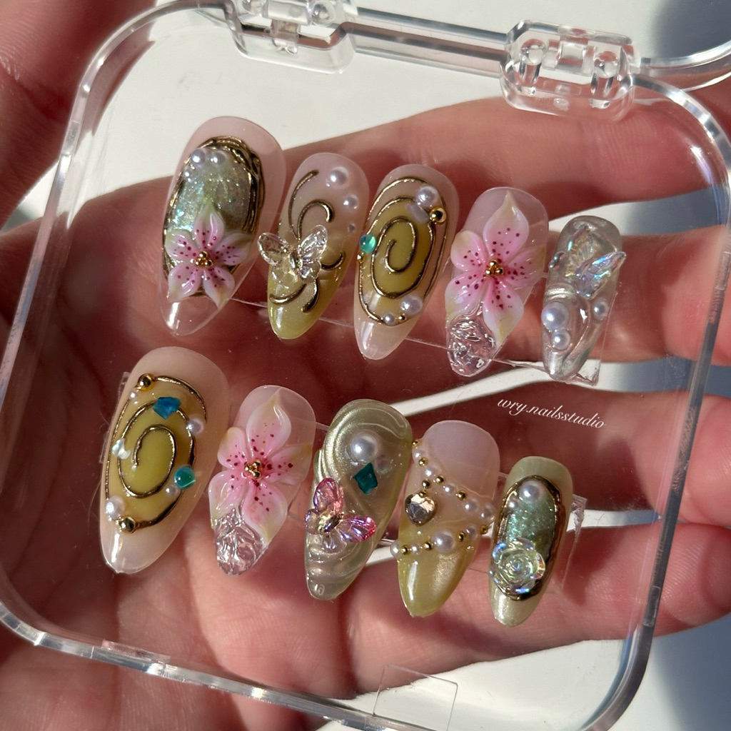 เล็บปลอมสำเร็จรูป pvc nails 230 ( ถ่ายรูปจากงานจริงทุกชิ้น )