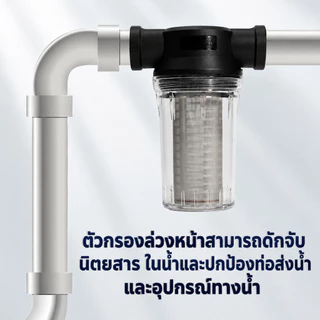 （COD）กระบอกกรองน้ำ 250Mesh 60ไมครอน ใช้กับท่อน้ำ 1/2 3/4 1นิ้ว กรองตะกอน สนิม ทราย พร้อมไส้กรอง พร้อมส่งไทย ติดตั้งง่าย