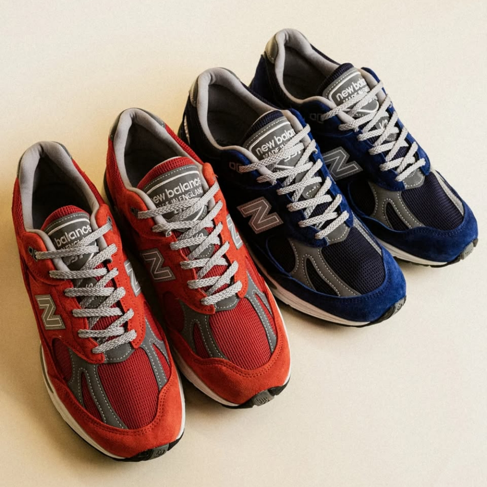 New Balance 991v2 Made in UK "Grenadine" & "Limoges" (U991VO2,U991VB2) สินค้าของแท้ 100%