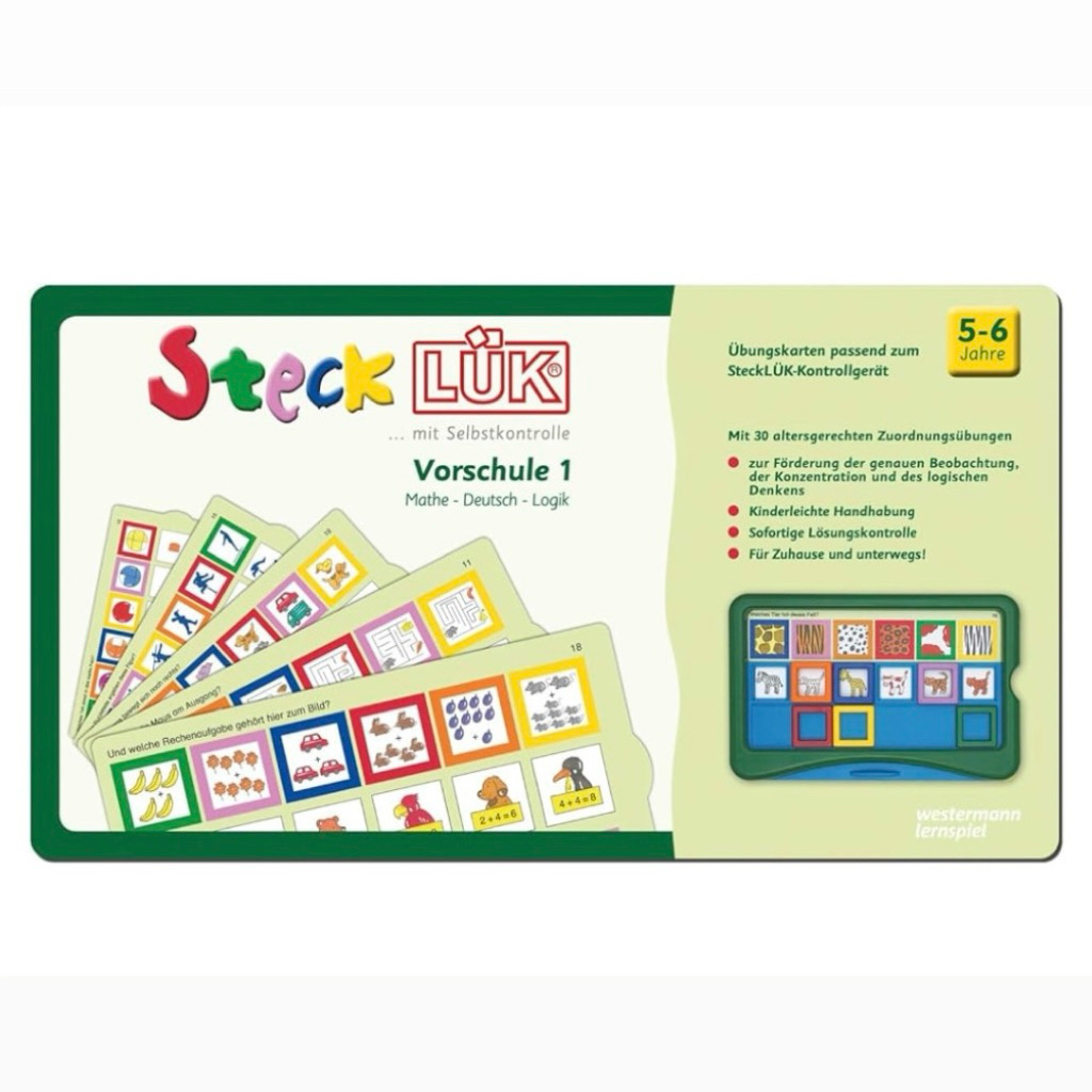 พร้อมส่ง📍SteckLÜK Cards [สีเขียว] สำหรับน้องอายุ 5-6 ขวบขึ้นไป เฉพาะแบบฝึกหัด ไม่รวม controller ของเล่นพัฒนาสมอง