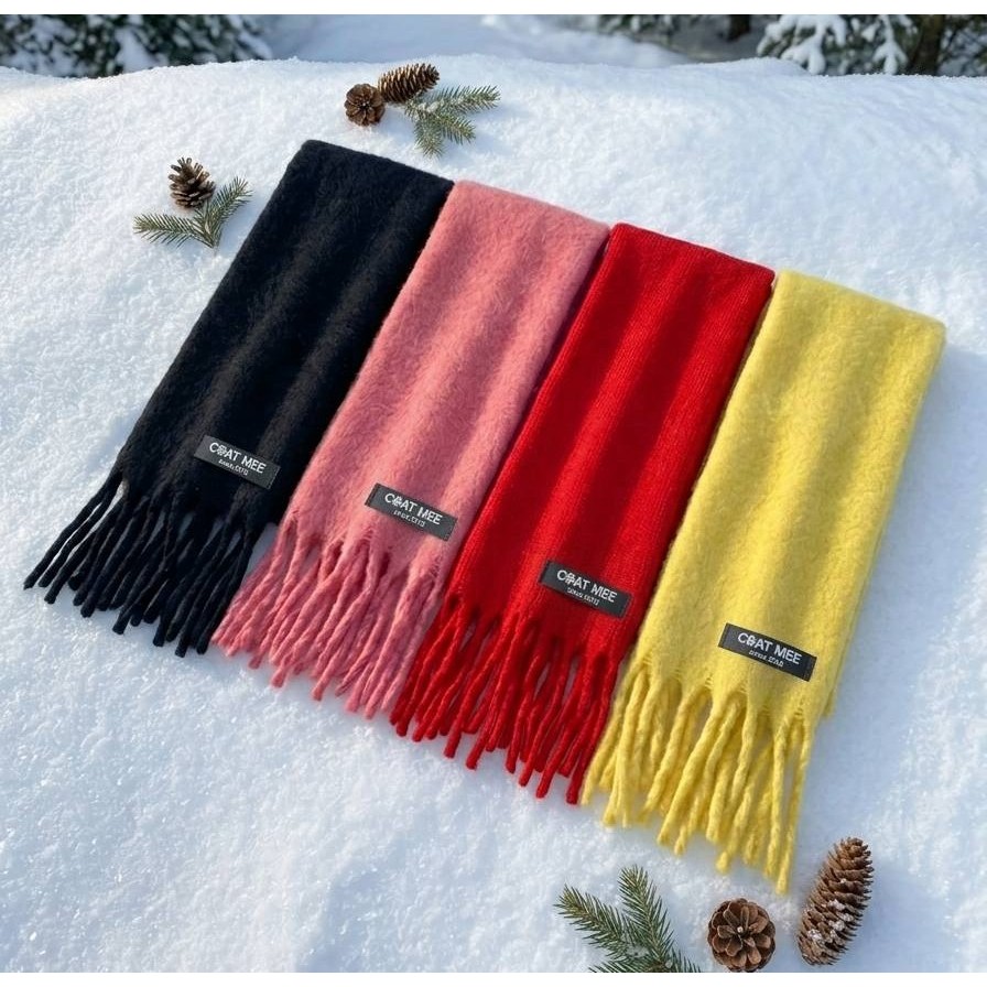 ผ้าพันคอแคชเมียร์ ❄️ SC06 SWEET CANDY SCARF