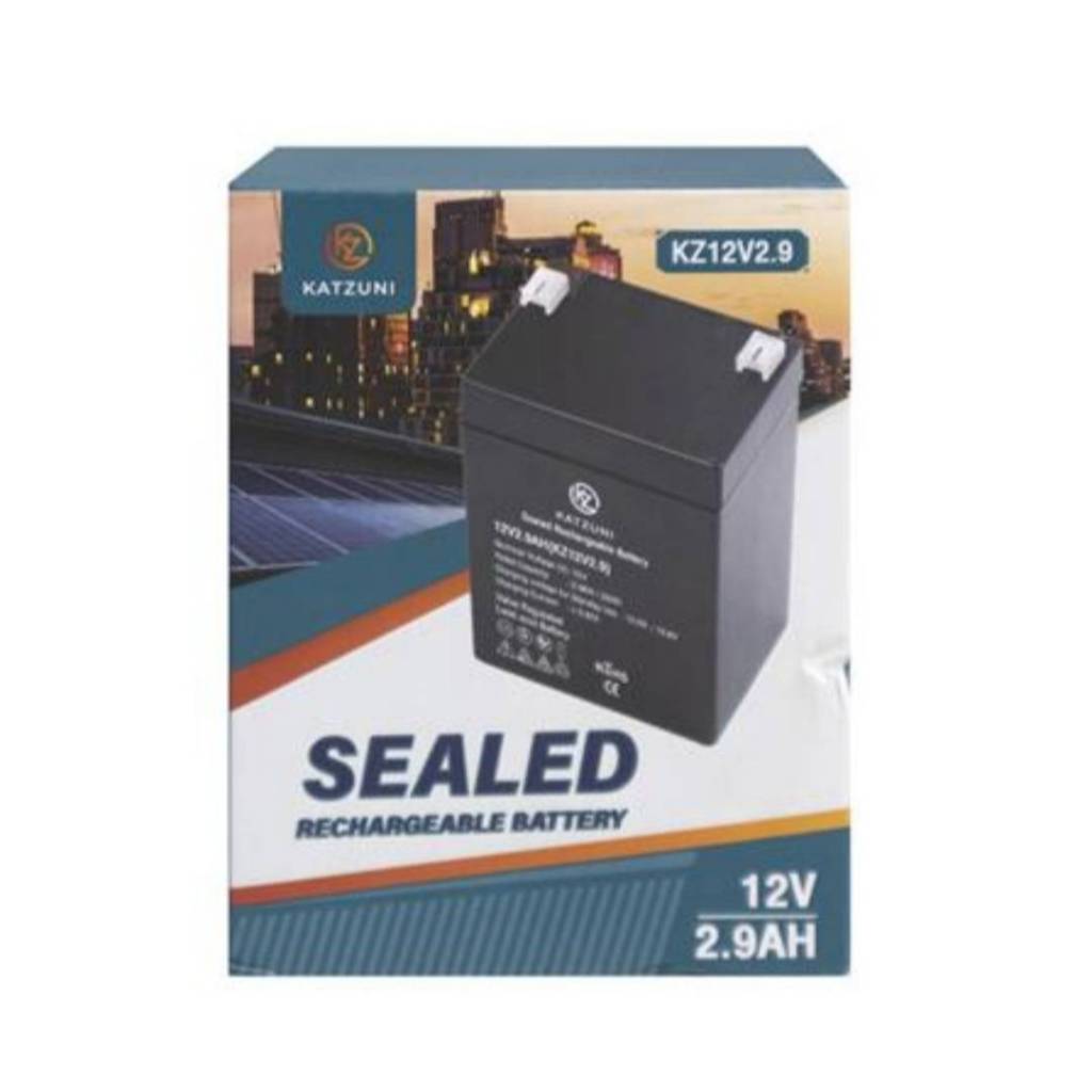 KATZUNI KZ12V2.9 Sealed Rechargeable Battery ความจุ: 2.9Ah