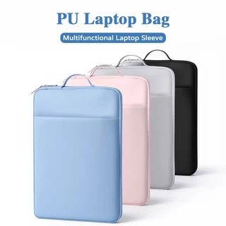 กระเป๋าโน๊ตบุ๊ค PU กันกระแทก Laptop Bag แบบถือ เรียบหรู ซองใส่แล็ปท็อป 11-15.6 นิ้ว กันรอย กันน้ำ