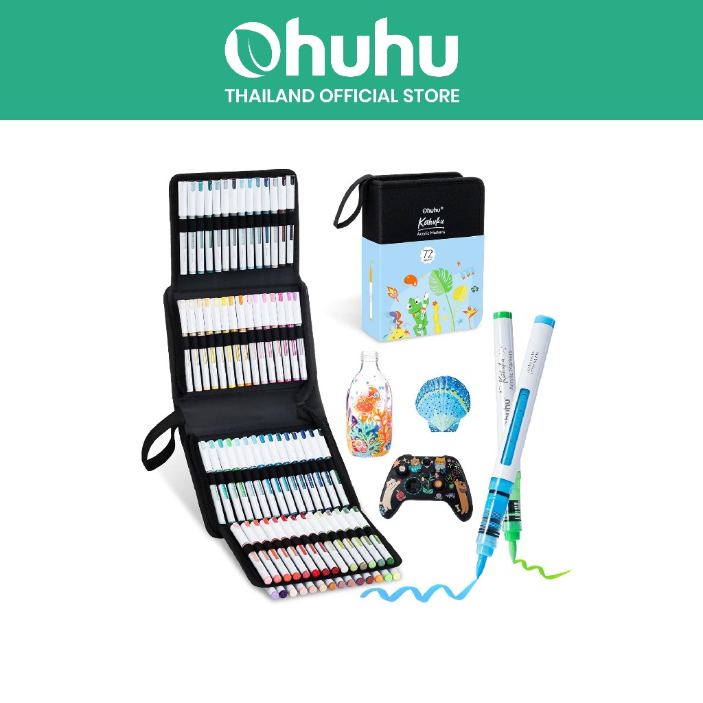 FOLIO ART : Ohuhu Acrylic markers 72 colors (Kahuku series) 90710