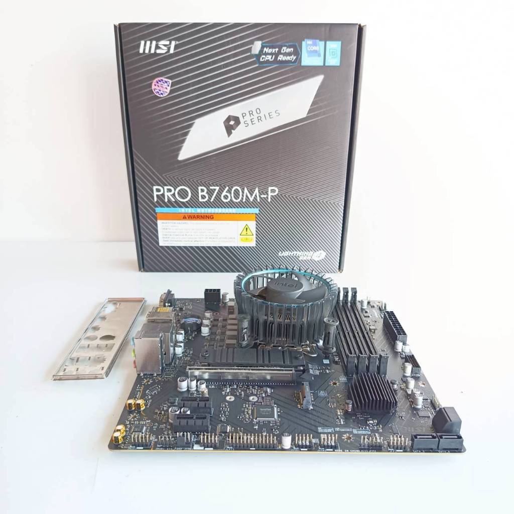 CPU  Core i5  12400 + M/B  MSI  PRO  B760M-P  DDR5