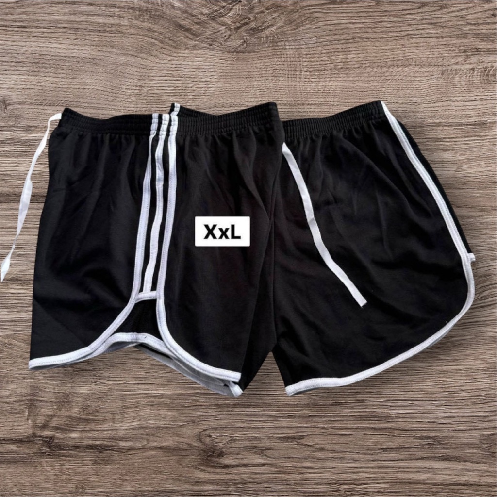 กางเกง3แถบขาสั้นขาเว้าบิ๊กไซส์XL-XXL (ผ้าคอตตอน) สาวอวบ บิ๊กไซส์ ทรงสปอร์ต ผ้าดี ใส่สบาย มีหลายสีให้เลือก