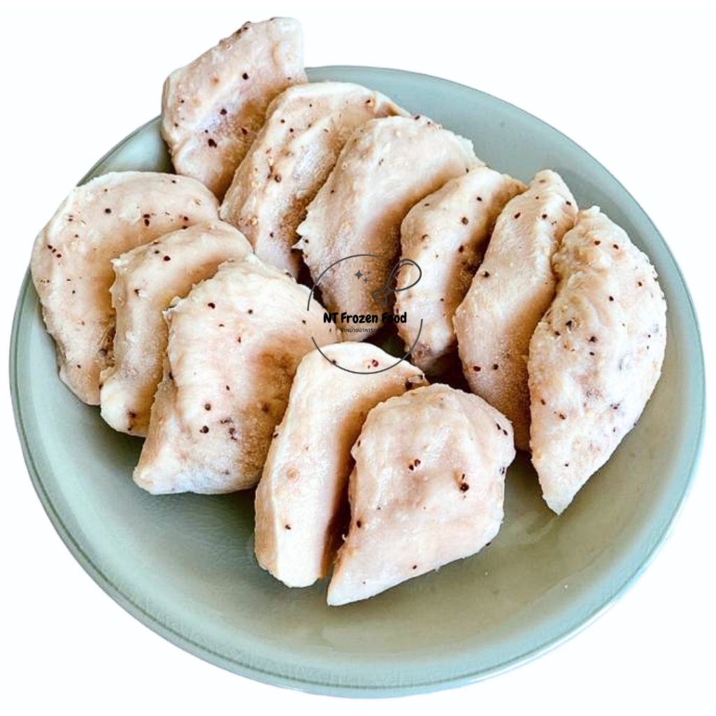 <อ่านก่อนสั่งซื้อ>CPอกไก่นุ่มรสพริกไทดำ 1 kg 10-12ชิ้น (ตัวเดียวกับใน7) **เวฟก่อนทาน สั่งคละได้ อกไก่CP อกไก่คลีน อกไก่น