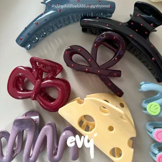 🔥พร้อมส่ง🔥 กิ๊บหนีบผมลายจุด กิ๊บโบว์