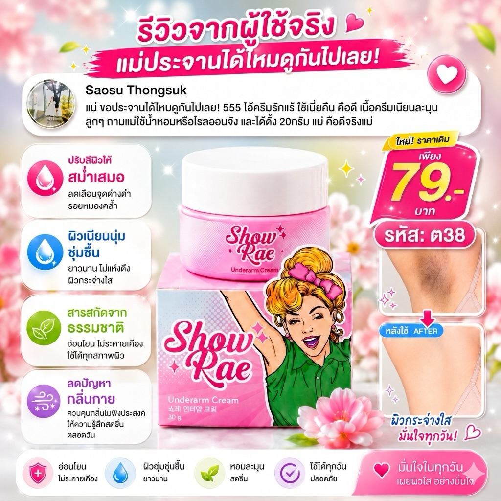 ครีมรักแร้ดับกลิ่น(ลดหนังไก่)