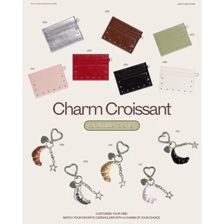 Starlet Charm Croissan การ์ดโฮเดอร์พร้อมcharmเลือกแมทช์สีได้(แถมกล่อง)