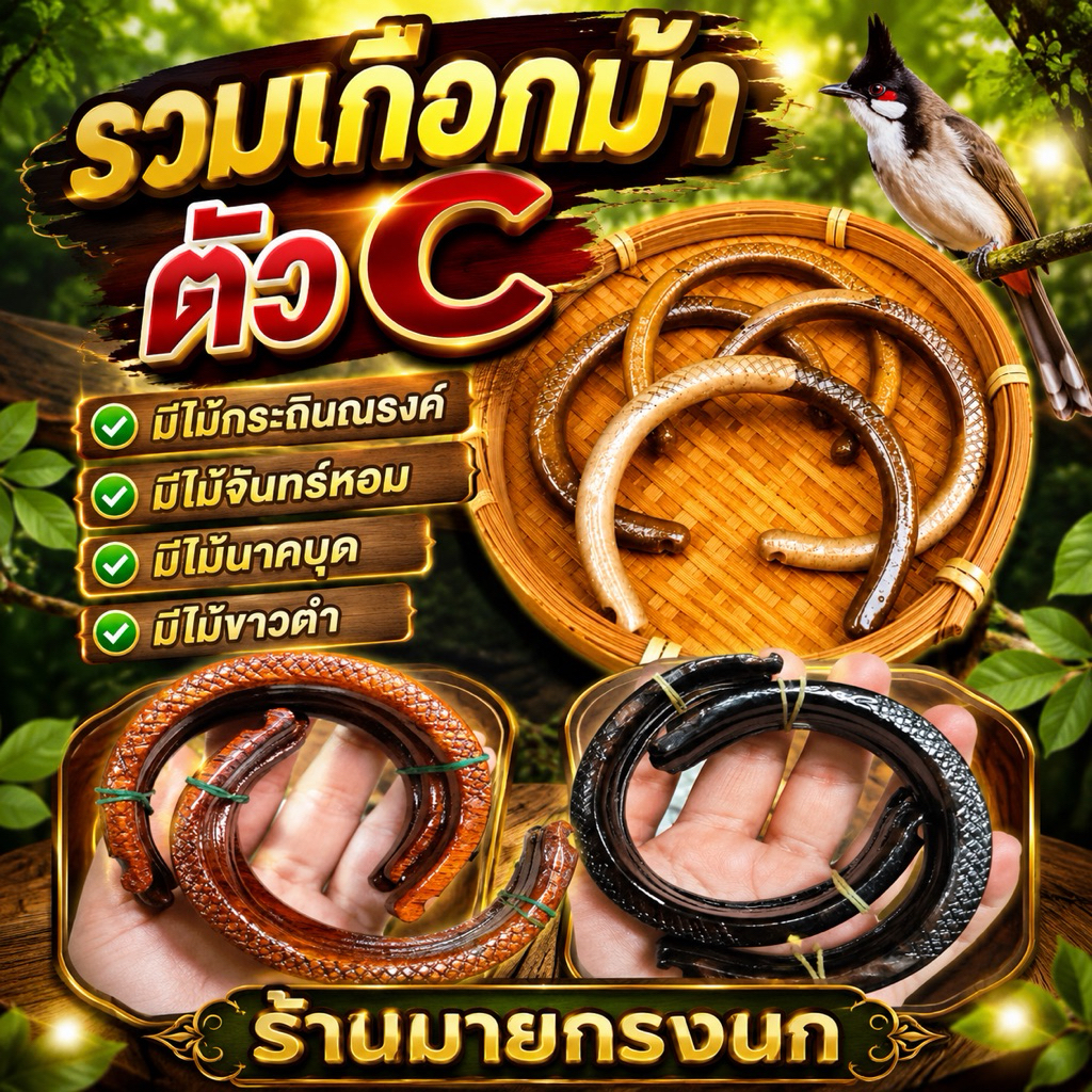เกือกม้าตัวซี (งานไม้) อันละ📍