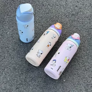 จัดส่งจากประเทศไทย Owala freesip Minecraft 24oz ขวดน้ำเก็บความเย็น แถมซองคลุมแก้วและหลอดดื่มฟ